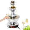 AIZYR Wine Fountain Machine 3 Tier Electric Juice Fountain Machine, Red Wine Dispenser Wine Fondue Tower for Kitchen Party Wedding view 1