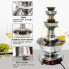 AIZYR Wine Fountain Machine 3 Tier Electric Juice Fountain Machine, Red Wine Dispenser Wine Fondue Tower for Kitchen Party Wedding view 2
