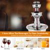 AIZYR Wine Fountain Machine 3 Tier Electric Juice Fountain Machine, Red Wine Dispenser Wine Fondue Tower for Kitchen Party Wedding view 3