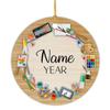 Artist Ornament, Personalized Artist Christmas Ornament, Custom Drawing Ornaments Gifts for Painting, Art Teacher Xmas Tree Decoration, Arts and Crafts, Xmas Keepsake Gifts for Artists view 1