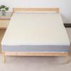 Zutan, 3-Inch Convoluted Copper-Infused Memory Foam Mattress Toppers, Cooling and Pressure Relieving with Airflow Design, Queen, Beige view 3