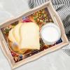 Christmas Diamond Art Painted Rectangular Dot Drilled Wooden Tray, Handmade Wooden DIY Tray Diamond Wooden Tray Dinner Plate for Restaurant Snack Tray Tea Tray Coffee-#04-Cat view 3