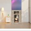 Cabinet Wooden Stand with Adjustable Shelves Storage for TV Console Counter Cupboard Furniture Decor Living Room Office Bedroom Farmhouse Size L47.00 x W15.50 x H30.75 in view 2