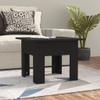Coffee Table Black 21.7"x21.7"x16.5" Engineered Wood,Modern Coffee Table with Sturdy Construction and EasyClean Top for Living Room Living Room Tables view 1