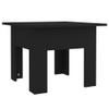 Coffee Table Black 21.7"x21.7"x16.5" Engineered Wood,Modern Coffee Table with Sturdy Construction and EasyClean Top for Living Room Living Room Tables view 3
