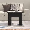 Coffee Table Black 21.7"x21.7"x16.5" Engineered Wood,Modern Coffee Table with Sturdy Construction and EasyClean Top for Living Room Living Room Tables view 4