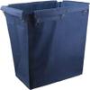 Laundry Cart Liner Bag Replacement, Thickened Oxford Cloth Storage Bag, Laundry Cart With Wheels Large Rolling Laundry Cart for Commercial/Home(BLUE-rectangular) view 1