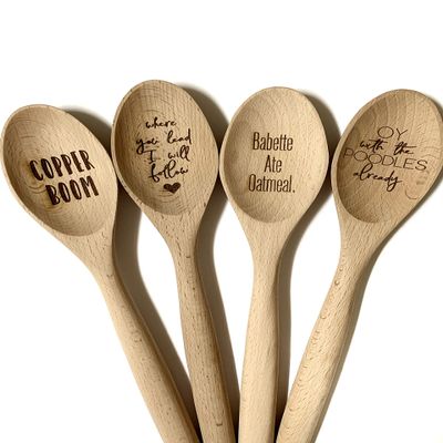 Gilmore Girl Wooden Kitchen Spoon Set, 4 Pieces