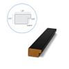 ArtToFrames 12x40 Inch Black Picture Frame, This 1.25 Inch Custom Poster Frame is Soft Black - Comes with Economy Acrylic and Corrugated Backing (2WOM5180-12x40) view 3