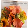 Cabilock Artificial Sunflower and Maple Leaf Garland Wreath for Holiday Door Decor Autumn Decoration for Thanksgiving and Year Celebrations Adds Festive Atmosphere to Your Home view 2