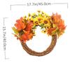 Cabilock Artificial Sunflower and Maple Leaf Garland Wreath for Holiday Door Decor Autumn Decoration for Thanksgiving and Year Celebrations Adds Festive Atmosphere to Your Home view 3