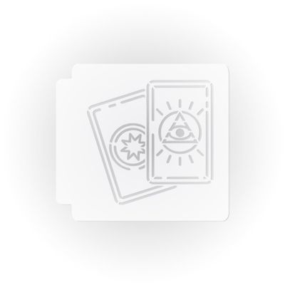 Tarot Cards 783-E914 Stencil (7 inch)