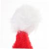 WHAMVOX Unisex Plush Santa Hat for Christmas Party Velvet Holiday Headwear Pompom Comfortable Stylish Festive Cap for Adults and Pets for Year Celebrations view 2