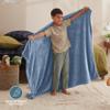 Bare Home Fleece Blanket - Kid Size - Ultra-Soft Lightweight for Bed, Sofa, and Couch - Luxury Microplush - Cozy Warm Blanket (Kid, Coronet Blue) view 2