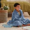 Bare Home Fleece Blanket - Kid Size - Ultra-Soft Lightweight for Bed, Sofa, and Couch - Luxury Microplush - Cozy Warm Blanket (Kid, Coronet Blue) view 4