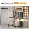 Alipis 2pcs Extendable Closet Valet Rod Retractable Clothes Rail for Wardrobe Easy Install Ceiling-Mounted Telescopic Hanger for Organizing Clothes and Air-Drying Garments view 2
