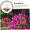 Levemolo Hanging Basket Outdoor Decor Artificial Flowers Baskets Pots Artificial Plants Indoor Coconuts Basket Hanging with Basket Home Wall Decors Plastic view 3