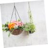 Levemolo Hanging Basket Outdoor Decor Artificial Flowers Baskets Pots Artificial Plants Indoor Coconuts Basket Hanging with Basket Home Wall Decors Plastic view 4