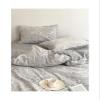 Zixmix Three Layer Yarn Four Piece Set 100 Cotton Cotton Gauze Bed Sheet, Quilt Cover, Fitted Sheet, Retro Bedding,Bedding view 4