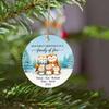 1st Xmas As A Family of Five Ornament, Customized Names Owl Families of 5 Christmas Ornaments, Christmas Ornament Keepsake 2026, Personalized Owl Five Members Family Xmas Tree Ornaments for Dad Mom view 3