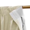 DotheDrape 102 inches Long Blackout Curtains Faux Linen Double Pinch Pleat Back Tab Lined Drapes for Thermal Insulation, 60W x 102L, Beige, 1 Panel view 2