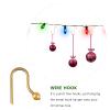 HOOTNEE 40pcs Multi-Functional Art Hooks for Christmas Tree Decorations Lightweight Bauble Hangers for Ornaments and Floral Arrangements view 2