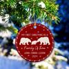 2026 Personalized My First Christmas As Family of Three Ornament, Bear Family of 3 Xmas Ceramic Ornament, New Family Christmas Tree Ornament, Bear Family Ornaments, Custom Names Family Ornament Xmas view 3