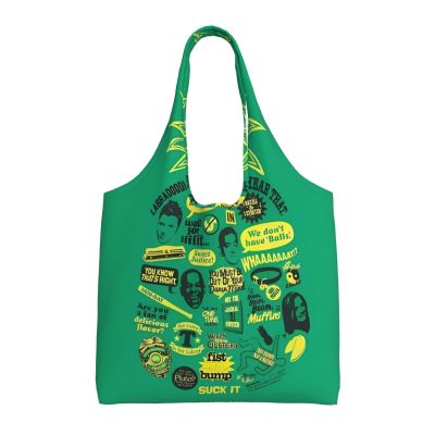 SamLng Psych pineapple quote Totes Storage - Reusable Canvas Tote Bag for Women, Perfect for Groceries, Beach, Travel, and Daily Life
