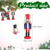 Cabilock Hanging Nutcracker Decorations Set of 6 Christmas Nutcracker Ornaments Wood Craft for Tree and Home Decor view 4