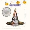 YANYU Beagle Dog Print Versatile Adult Halloween Hat Witch Hat Costume Lightweight Cosplay Halloween Decor view 2