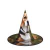 YANYU Beagle Dog Print Versatile Adult Halloween Hat Witch Hat Costume Lightweight Cosplay Halloween Decor view 4