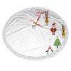 Christmas Christmas Tree Skirt,Reindeers Santa Claus Penguins,Xmas Tree Skirts for Christmas Decorations, New Year House Decoration Supplies,Brown 36" inches view 1