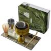 Matcha Bowl 7PCS/Set Matcha Whisk Set Includes Matcha Bowl, Bamboo Whisk, Whisk Holder, Matcha Sifter, Tea Scoop, Scoop Holder and Tea towel, Japanese Tea Set Yellow-Green view 1