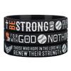 Sainstone Power of Faith Baseball Bible Verse Silicone Wristbands with Christian Inspirational Sayings JOSHUA 1:9 LUKE 1:37 ISAIAH 40:31, Sports Party Favors Gifts (Golden) view 3