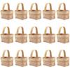 15Pcs Mini Woven Baskets with Handles for Wedding Party Favors view 1