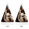 GFLFMXZW Guitar Pictures Christmas Hats for Adults Plush Santa Hat Holiday Unisex Xmas Hat for New Year Party Headwear view 3