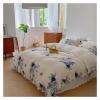 YUSIWOAL Bed Four Pieces Set, Winter Fleece Fabric Lace Bedding Set Flannel Duvet Cover Bed Sheet Pillowcase(1,Queen) view 2