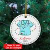 Personalized Nurse Ceramic Ornament Christmas 2026, Future Nurse Ornaments, Nursing Graduation Ornament Gift, Custom Name Year Xmas Ornament Gifts for Nurses RN Doctor Women, RN Xmas Tree Ornament view 2