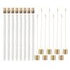 8Pack Wine Bottle Torch Kit,Long Lasting Flame,Torch Wick Cap,Brass Wick Holders,Copper Caps, for Garden Patio view 1