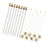 8Pack Wine Bottle Torch Kit,Long Lasting Flame,Torch Wick Cap,Brass Wick Holders,Copper Caps, for Garden Patio view 2