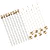 8Pack Wine Bottle Torch Kit,Long Lasting Flame,Torch Wick Cap,Brass Wick Holders,Copper Caps, for Garden Patio view 3