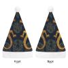GFLFMXZW Gecko Lizards Christmas Hats for Adults Plush Santa Hat Holiday Unisex Xmas Hat for New Year Party Headwear view 3