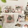 AVOIN colorlife Snowman Reindeer Gloves Eucalyptus Throw Pillow Covers, 18 x 18 Inch and 16 x 16 Cushion Case for Sofa Couch Set of 8 view 2