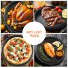 Oceanialend Round Pizza Pan, Non-Stick Carbon Steel Bakeware For Crispy Pizza Base Crisping Meat Fish Chicken, Heat Resistant Easy Release Pizza Baking Dish (15.2cm) view 3