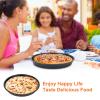 Oceanialend Round Pizza Pan, Non-Stick Carbon Steel Bakeware For Crispy Pizza Base Crisping Meat Fish Chicken, Heat Resistant Easy Release Pizza Baking Dish (15.2cm) view 4