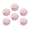 BaHomeck Refrigerator Magnets 6 Pcs,Round Strong Magnetic Glass Fridge Magnets,Blooming Pink Cherry Blossom Flowers Magnet Sticker Decorations for Office Whiteboards,Classroom,Home,Cabinets,1.2 inch view 1