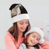 GFLFMXZW Otter Christmas Hats for Adults Plush Santa Hat Holiday Unisex Xmas Hat for New Year Party Headwear view 4