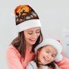 GFLFMXZW Bonfire Christmas Hats for Adults Plush Santa Hat Holiday Unisex Xmas Hat for New Year Party Headwear view 4