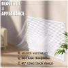 DIHRVTHC Radiator Cover Cabinet Shelf, Shielding Storage Design, Louvered Grill Shelf Cabinet, Modern Vertical Grill Slats Storage Organizer, Living Room Bedroom Bathroom Cabinet(Brown,120CM) view 3
