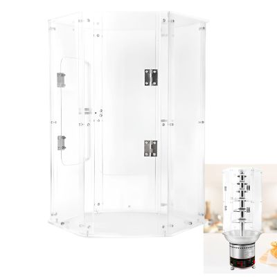 AIZYR Chocolate Fondue Fountain Cover, Clear PVC with Opening for Electric Chocolate Fondue Fountain, Hot Chocolate Fondue Tower Cover Dust Cover,7 Tier